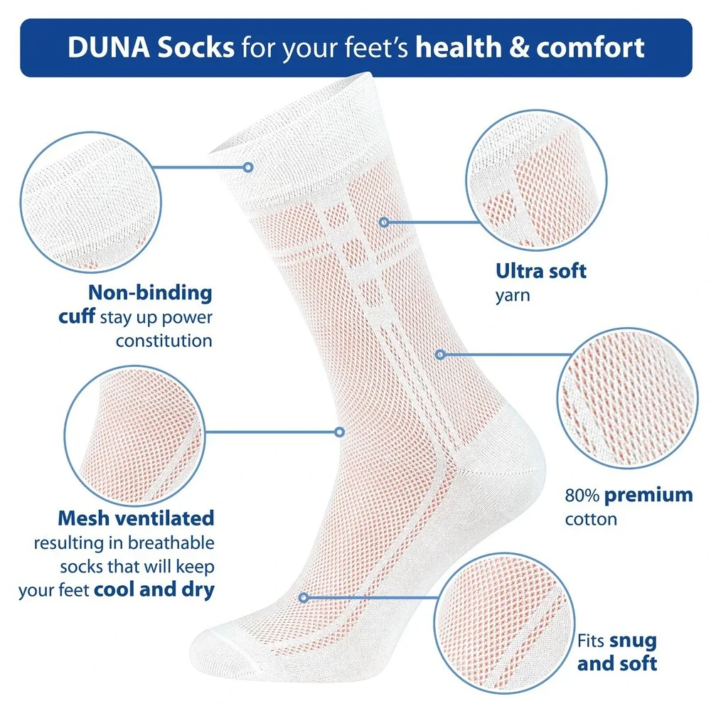 White  Breathable Mens Cotton Dress Socks Ultra Thin Socks 5 Pack, size 9-11